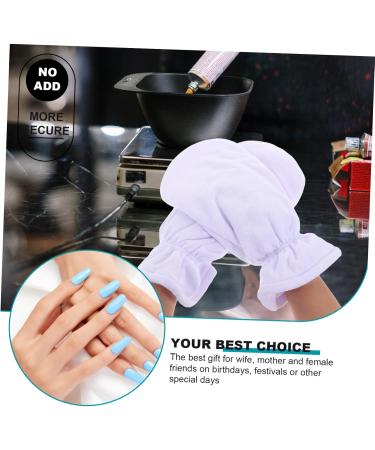 Healeved 1 Pair Care Hot Wax Hand Home Wax Gloves Hand Caring Gloves Glvoes Moisturizing Care Gloves Wax Moistening Gloves Grooming Glove White Essential Oil Flannel Thermostat - Buy Online on GoSupps.com