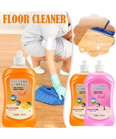 17.6 oz/500ml Hardwood Floor Cleaner Powerful Decontamination Floor Cleaner Wood Floor Cleaning Cleaner Polishing Brightening Tile Cleaner (2PCS Sweet Orange) 2PCS Sweet orange - Buy Online on GoSupps.com