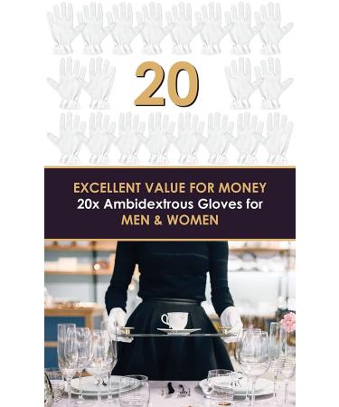 White Cotton Gloves for Eczema and Dry Hands - Medium (10 Pair) - Buy Online on GoSupps.com