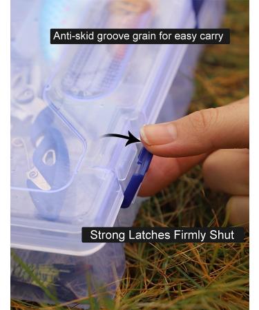 Avlcoaky Waterproof Fishing Tackle Box Organizer with Movable Tray - Plastic Storage Solution - Buy Online on GoSupps.com