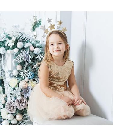 WLLHYF Glitter Star Headband - Valentines Day Gift for Women, Kids, Adults - Gold Hair Accessory for Holiday Party - Buy Online on GoSupps.com