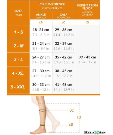 Relaxsan Antembolism M1350A Thrombosis Socks for Men & Women - Compression Knee Socks (25-32 mmHg XXL White) - Unisex Class 2 - Buy Online on GoSupps.com