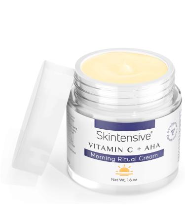 SKINTENSIVE Vitamin C + Alpha Hydroxy Acid Morning Ritual Face Cream with Sea Buckthorn Extract 1.6 oz. Morning Ritual (Vit C + AHA + Sea Buckthorn)