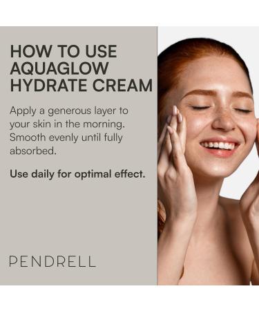 AQUAGLOW Hydrate Cream - Water-Based Facial Moisturizer with Hyaluronic Acid Ceramide NP & Hydrolyzed Collagen for All Skin Types - 50ml - Buy Online on GoSupps.com