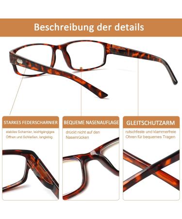 Cojwis 6 Pack Blue Light Filter Reading Glasses for Men & Women - Anti Blue Light Gaming Glasses & Stylish Visual Aid (4.0x 6 Colors) - Buy Online on GoSupps.com