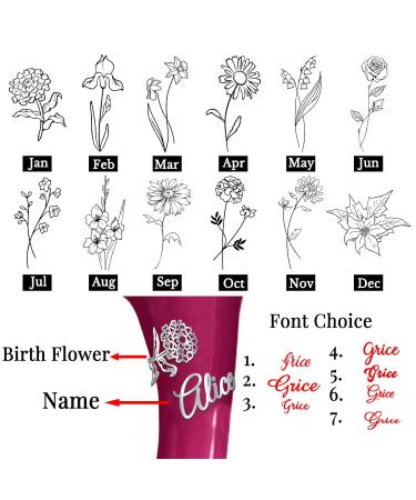 Personalized Stethoscope Name Tag with Custom Engraving for Nurses and Medical Professionals - Birthflower Charm - Ideal Gift for Nurses Week - Buy Online on GoSupps.com