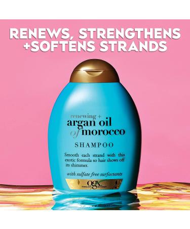 OGX Argan Oil Shampoo 52 Oz - Hydrating, Paraben & Sulfate Free, Pack of 4 - Moisturize & Strengthen Hair - Buy Online on GoSupps.com