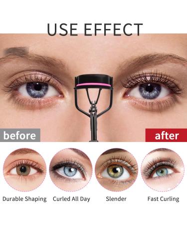 Professional 4 in 1 Eyelash Curler Set with 10 Refills - Violet - For Women and Girls - Buy Online on GoSupps.com
