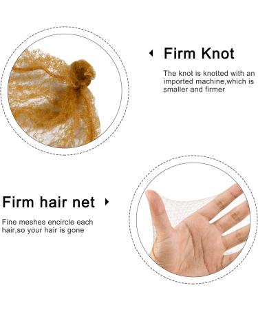 Naapesi 50 Pcs Invisible Hair Nets for Women - Elastic Edge Mesh for Dance Nursing & Bridal Hairstyles (Light Brown) - Buy Online on GoSupps.com