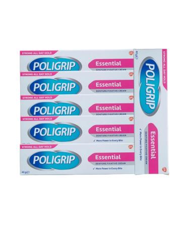Poligrip Essential Denture Fixing Cream 40 g (Pack of 6)