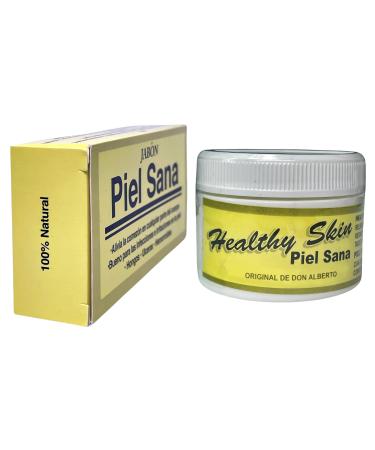 Piel Skin Jabon healthy Sana La Crema (Piel Skin Soap 3.5oz and Cream 1.38oz)