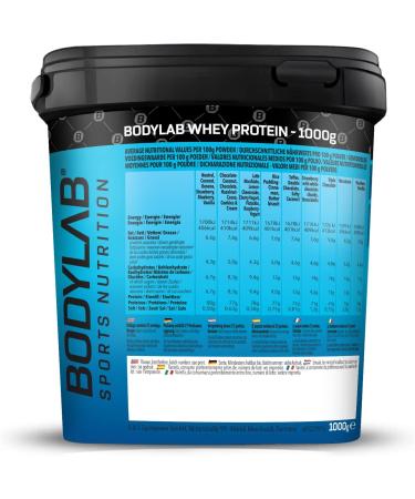 Bodylab24 Whey Protein Powder - Cherry Yoghurt 1kg | High Quality Protein Supplement for Muscle Growth - Buy Online on GoSupps.com