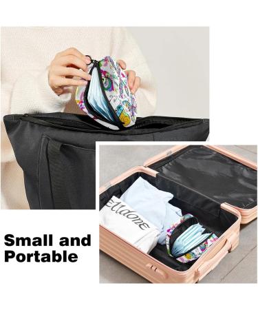 Floral Pattern Napkin Storage Bag | Portable Menstrual Cup & Nursing Pad Holder for Women and Teens - Buy Online on GoSupps.com