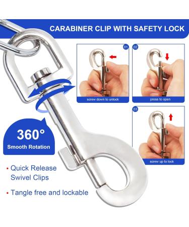 Yard Leash for Dogs - Shock Absorbing 3-15m Tie Out Cable - Durable Blue Dog Leash for Safe Outdoor Use - Buy Online on GoSupps.com