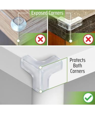 BINGBONG Small Desk Corner Protectors - 8 Pack | Baby Proofing Corner Guards for Safety - Buy Online on GoSupps.com