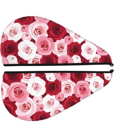 Rose Microfiber Hair Towel - Super Absorbent Coral Velvet Wrap for Women | Quick Dry Cap for Long Curly & Thick Hair - Buy Online on GoSupps.com