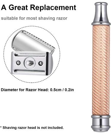 DAOCO Stainless Steel Grass Handle - Safety Replacement for Double Edge Razor & Beard Mustache Removal - Buy Online on GoSupps.com