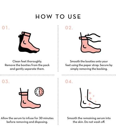 Seoulista Beauty Rosy Toes Instant Pedicure Foot Mask - Hydrating & Soothing 3-Pack Treatment - Buy Online on GoSupps.com