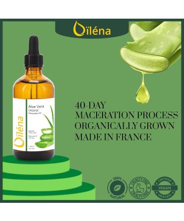 Pure Aloe Vera Macerated Oil Natural Body Face & Hair Moisturizing Oil for Massage | 100ml - Buy Online on GoSupps.com