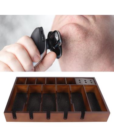Barber Clipper Storage Tray Wooden Large Area Barber Clipper Holder Organizer Tray - Buy Online on GoSupps.com