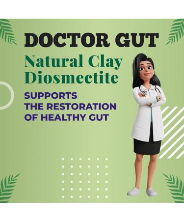 Doctor Gut IBS Relief 30 caps - Natural Clay Formula for Pain, Bloating, Gas & Distension | Drug-Free Solution | Relieves Symptoms of IBS - Buy Online on GoSupps.com