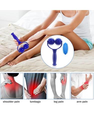 Massage Scooters with Interchangeable Ring Balls & Rollers | Self-Massage Ball Set for Legs Back & Shoulders Relieve Muscle Pain - Buy Online on GoSupps.com