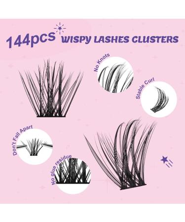 Crislashes Eyelash Extensions Kit - 144PCS D Curl Mix 8-16mm with Glue Remover & Applicator Perfect for Beginners | 1 Pack 5PCs - Buy Online on GoSupps.com