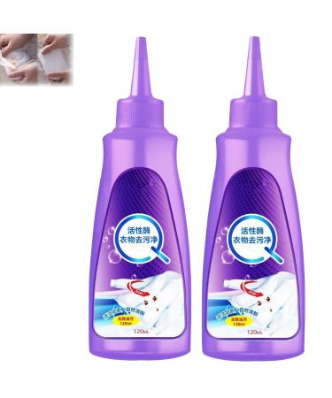 Urcstyle Stain Remover Active Enzyme Laundry Stain Remover Garment Stubborn Stain Cleaner Oil Remover (2pcs)