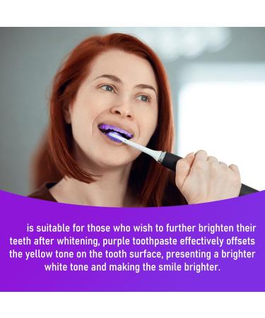 FJNATINH Purple Toothpaste for Teeth Whitening - Color Corrector 30ml | Fast International Shipping - Buy Online on GoSupps.com