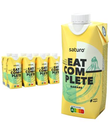 Saturo drinking meal banana |Astronaut food with protein & 330kcal |Vegan drinking food with valuable nutrients |8 x 330ml banana (8 x 330 ml) 330 ml (8 Pack)