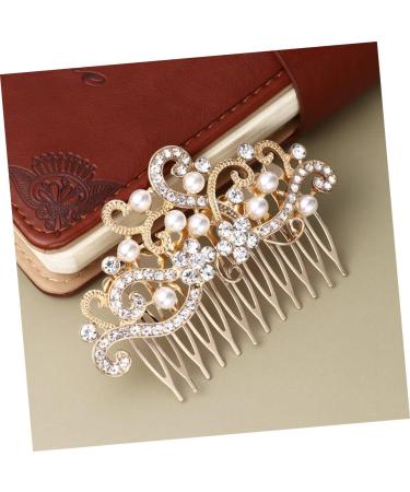 Amosfun Hair Accessories for Women Hair Pearls Bridal Antique Hair Comb Clips Wide Teeth Side Pins Bridal Hair Comb Fashion Headwear Costume Accessories Hair Ornament Flowers Headgear - Buy Online on GoSupps.com
