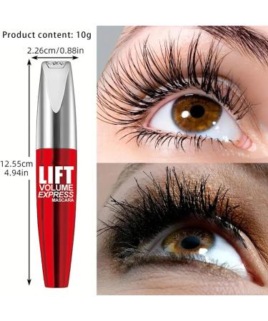  G n rique Black Mascara for Volume & Length Smudge-Proof 5D Volumizing Formula Water-Resistant Fade-Proof Eyelash Makeup with 24-Hour Performance (10g) Lifts & Defines Lashes - Buy Online on GoSupps.com