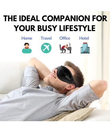 Ultra Comfortable 3D Sleep Mask for Women | Perfect for Travel & Naps | Blocks Light No Pressure on Eyes Adjustable Strap - Buy Online on GoSupps.com