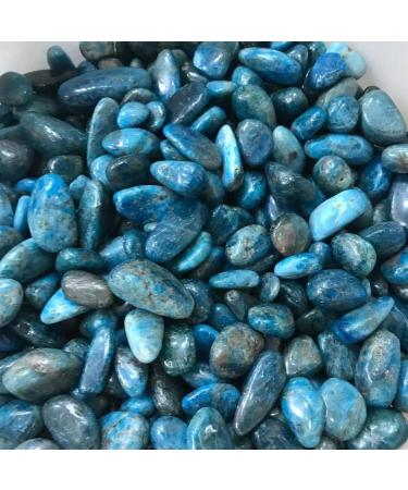 100g Rough Natural Crystal Quartz Gravel Stone Polished raw Blue Apatite Quartz Tumbled Gemstone for Ornaments Gifts Natural Stones and Minerals - Buy Online on GoSupps.com