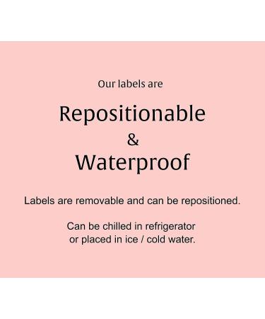 Girl Baby Shower Favors: Set of 18 Mini Champagne Labels - Pink Elephant Theme - Buy Online on GoSupps.com