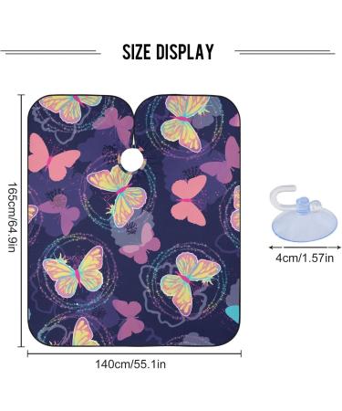 Waterproof Barber Cape - Laser Butterfly & Cheetah Haircut Bib for Men & Women | Unisex Hair Cutting Cape - Buy Online on GoSupps.com