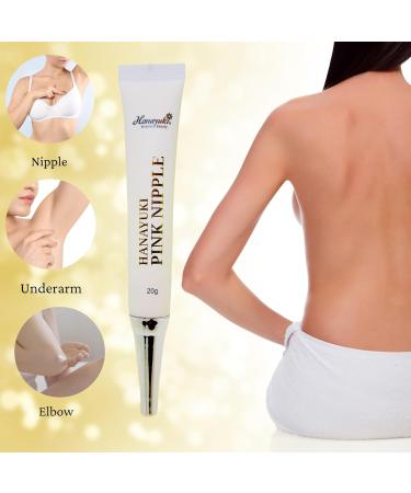 HANAYUKI Pink Nipple Skin Cream - Natural Dark Spot Corrector for Intimate Areas | Ascorbic Acid Niacinamide & Vitamin B3 | 0.7oz - Buy Online on GoSupps.com