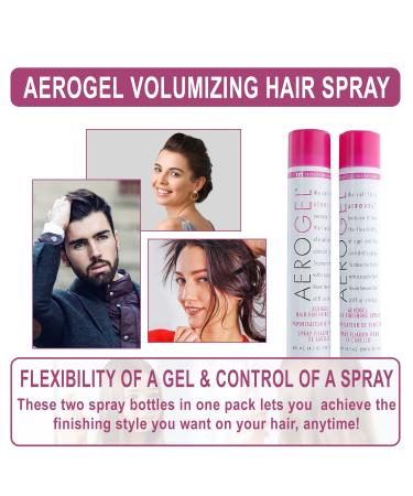 TRI Aerogel Hairspray 10.5 Oz (Pack of 2) - Non-Toxic Hair Finishing Spray for Styling and Volumizing - Flexible Hold for Men and Women - Buy Online on GoSupps.com