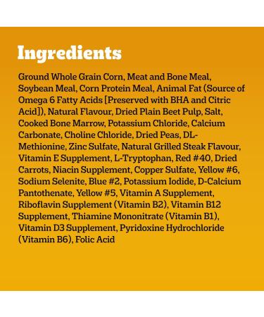 Pedigree Marrobites Adult Dry Dog Food Grilled Steak & Vegetable Flavour 13.6kg Bag - Buy Online on GoSupps.com