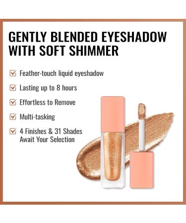 Oulac Liquid Glitter Eyeshadow - Metallic Gold Eyeshadow Shimmer Eyeshadow & Liquid Eyeliner with Fine Sparkle Blendable Sparkly Eye Make-up Crease Resistant Vegan Cruelty-Free 5.4g Jupiter (09) - Buy Online on GoSupps.com