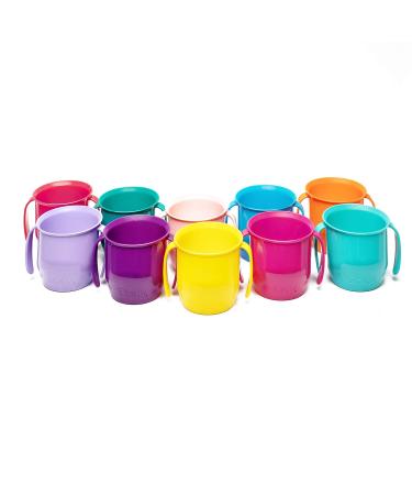 Doidy Cup for Babies & Toddlers - Open Drinking Cup with Unique Sloping Shape & Handles - Ideal for Milk Water & Juice - Perfect for Weaning - Blue - 3 Months+ - Buy Online on GoSupps.com