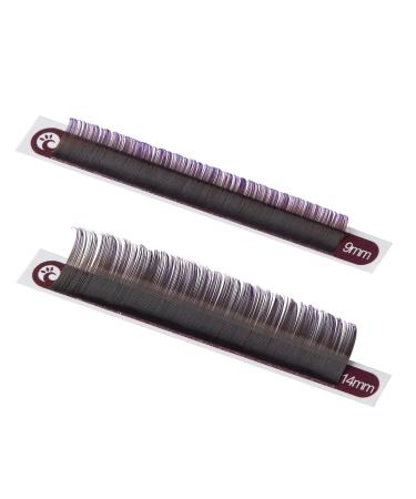 Ombr Violet Silk Eyelashes C Curl 0.07mm - 8-14mm Mix - Volume Lashes for Eyelash Extensions - 16 Strips - International Shipping - Buy Online on GoSupps.com