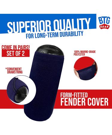 Hole in The Middle Boat Fender Bumper Covers  Set of 2 (Navy Blue) HTM-3(10"x26") - TWO PACK - Buy Online on GoSupps.com
