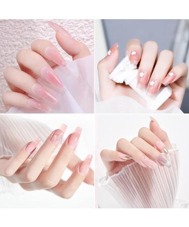 ASENTER 5 in 1 Builder Gels 15ML - Clear Nude Pink Rubber Gel for Nail Extensions, Base & Strengthener - UV/LED Polish Gel for Broken Nails Repair - Buy Online on GoSupps.com