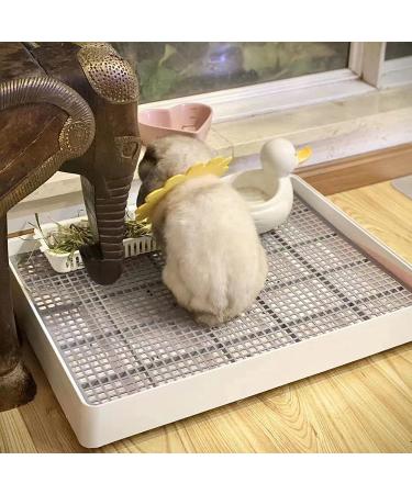 PODOO Rabbit Large Litter Box | Guinea Pig Training Pan Cage with Toilet Tray | Ideal for Rats, Hamsters, Ferrets, Bunnies | Small and Medium Animals - Buy Online on GoSupps.com