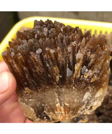 Crystal Natural Yellow Amber Calcite Rough Crystal Stone Collection Rough Rock Specimen Home Decor