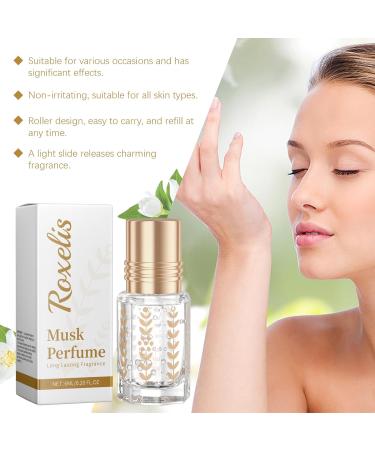 Musk Oil Perfume For Women Roll On Perfume Oils For Women Long Lasting Skin Musk Perfume Oil Floral Perfume Roller With Rose & Jasmine 6ml - Buy Online on GoSupps.com