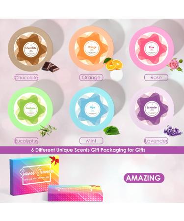 Shower Steamers Aromatherapy Variety Pack - Set of 6 Shower Bombs with Essential Oils for Self Care & Home Spa Relaxation - Great Gift for Birthday or Valentine's Day - Buy Online on GoSupps.com