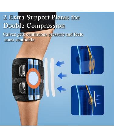 Sciatica Pain Relief Brace - Knee & Calf Support with Targeted Compression - Adjustable Nylon Devices for Hip & Sciatic Pain Relief - Buy Online on GoSupps.com