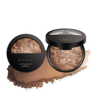 Baked Powder Foundation Setting & Finishing Powder for Long-lasting Natural Makeup - Oil Control Brightening and Lightweight Formula (#2 Tan Foundation) 11 g (Pack of 1) #2 Tan